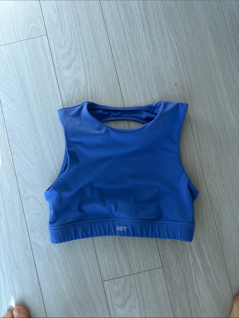 SET Active Royal Blue Crop Sports Tank